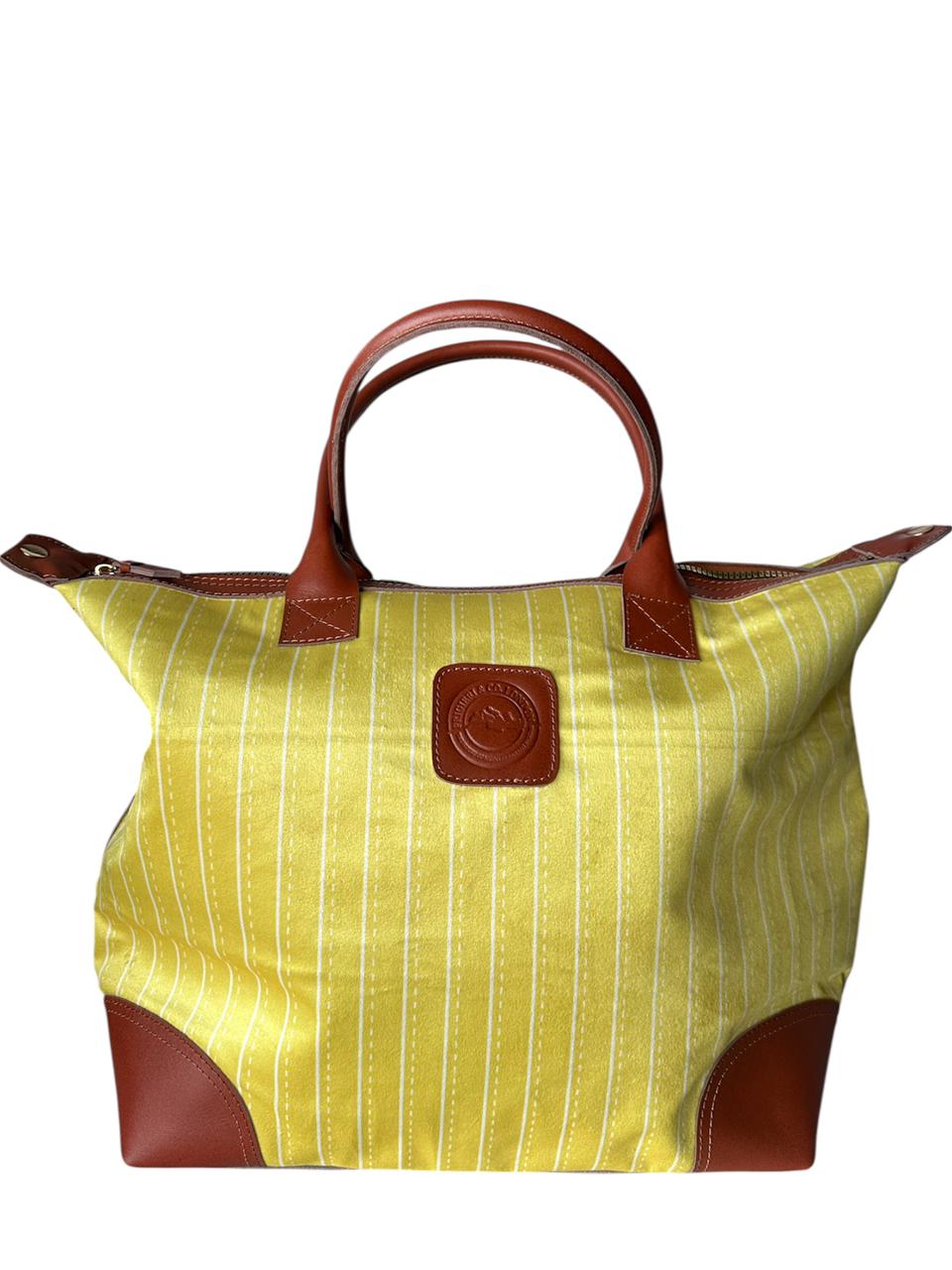 Travel Bag medium Rayas yellow