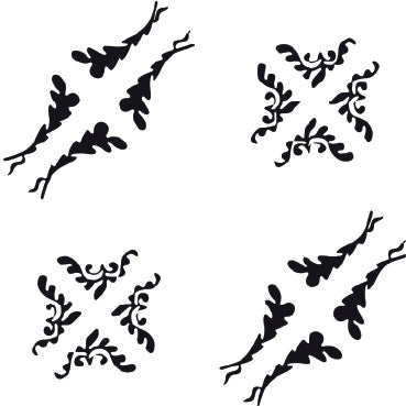 45 Petals Black and White