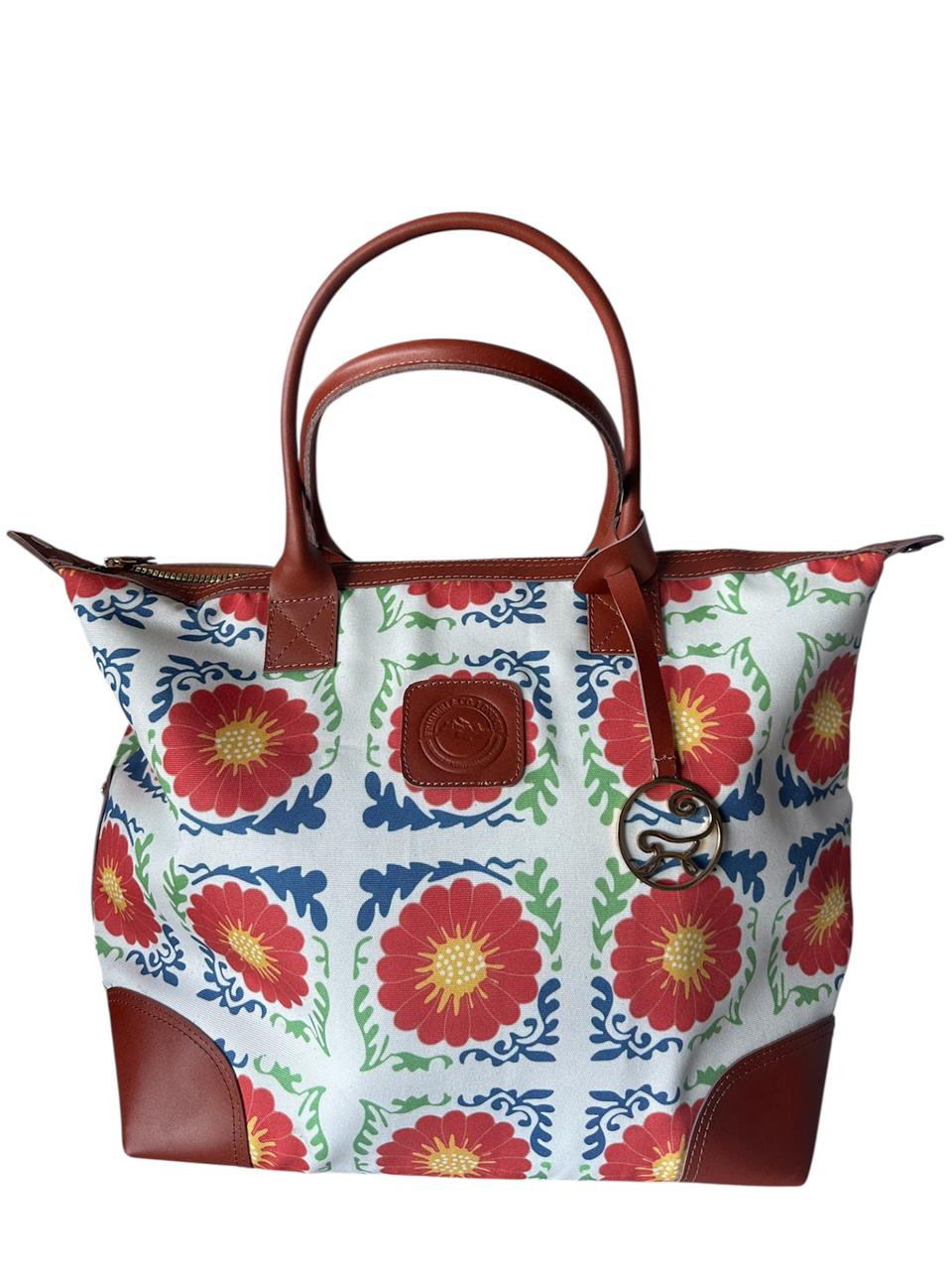 Travel Bag medium Pure Flower blue