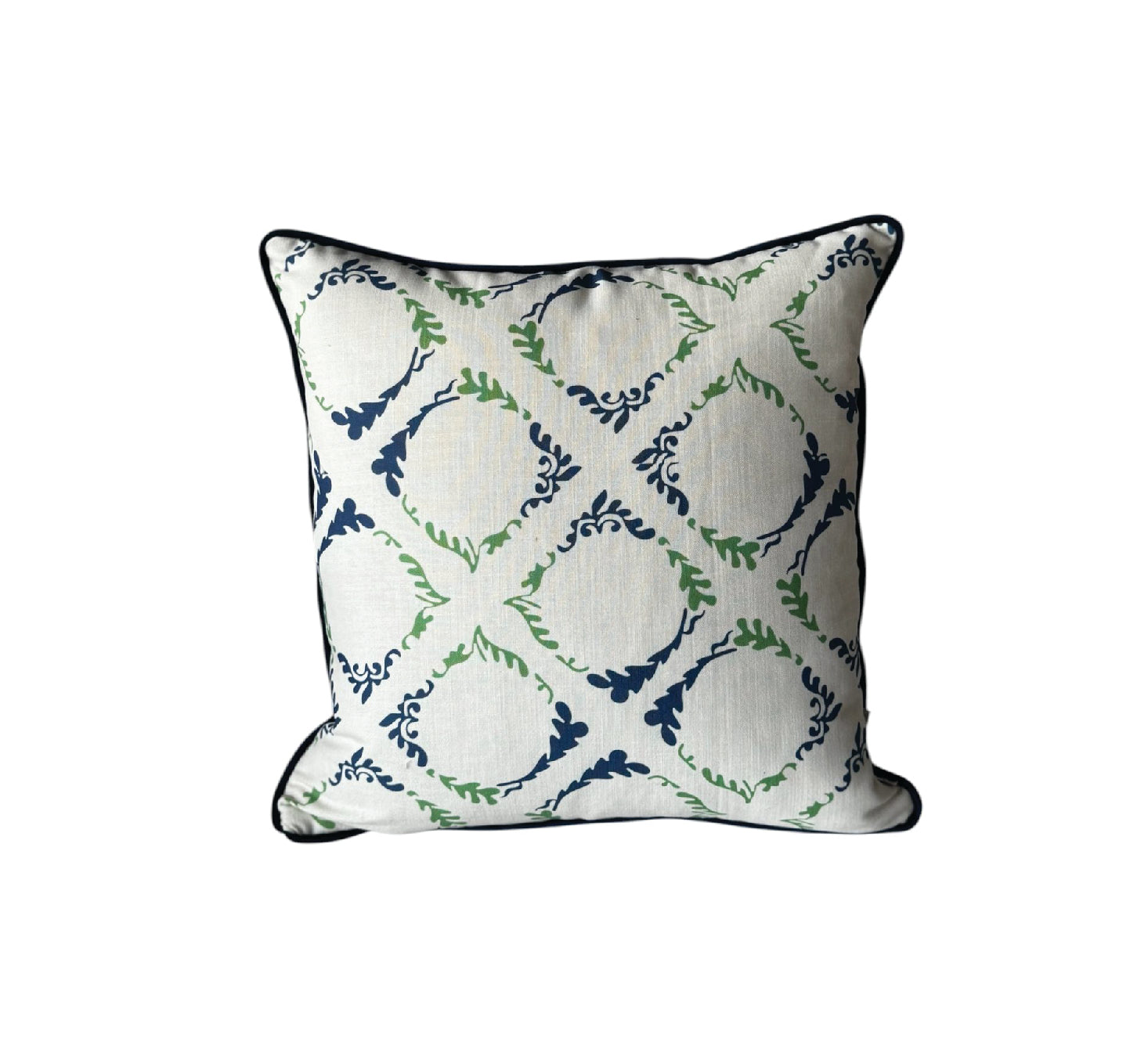 Cushion Leaves Blue
