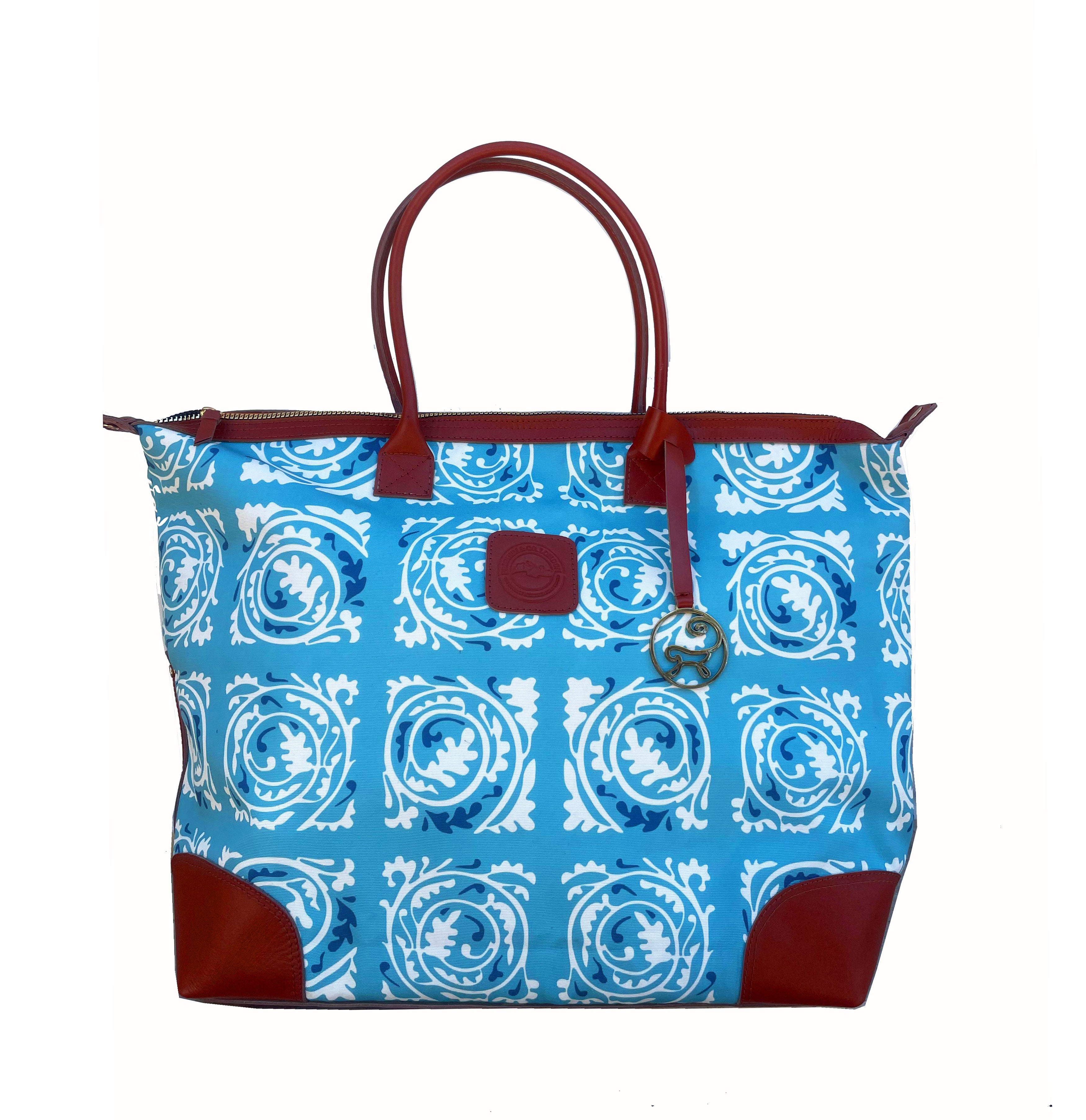 Travel Bag large Petals blue