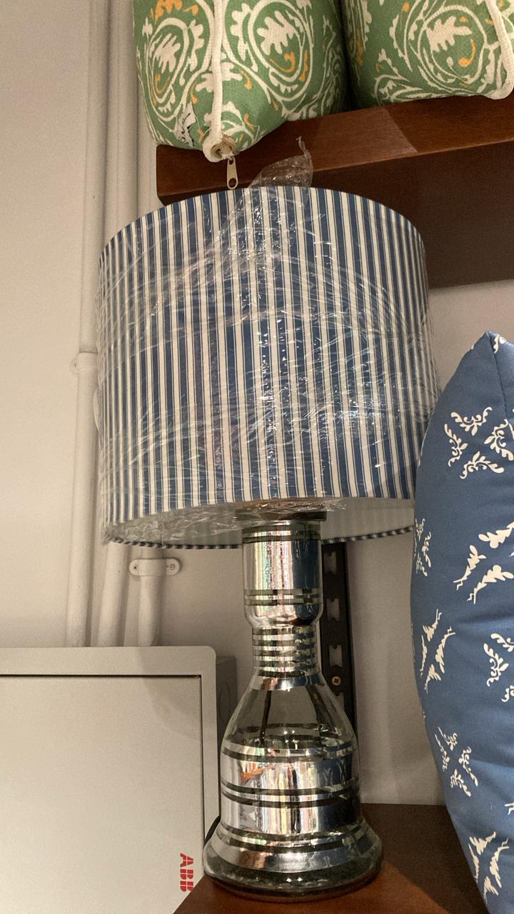 Nargile Lamp Stripes Blue