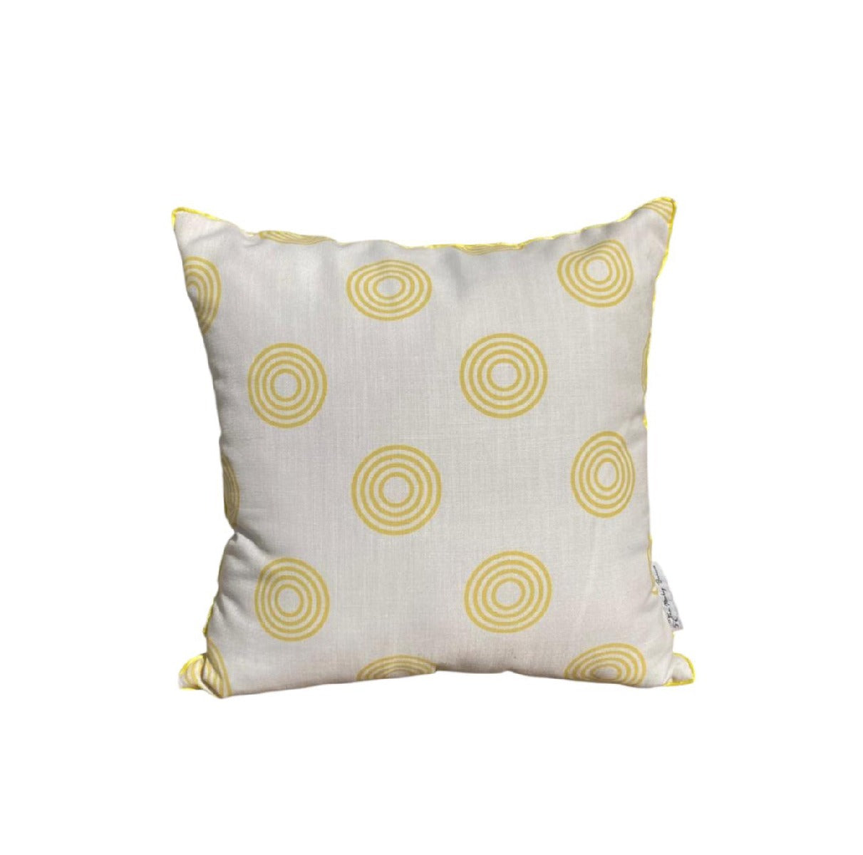 Cushion Circulos Yellow