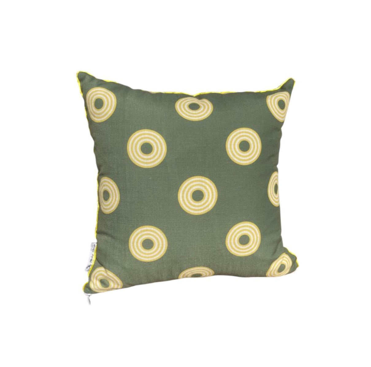 Cushion Circulos Yellow & Green