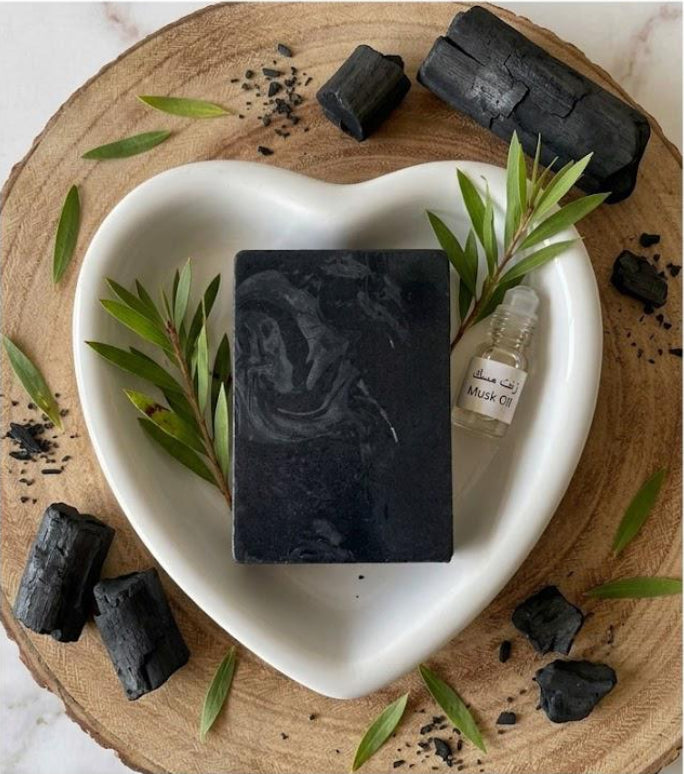 CHARCOAL, TEA TREE & BLACK MUSK SOAP