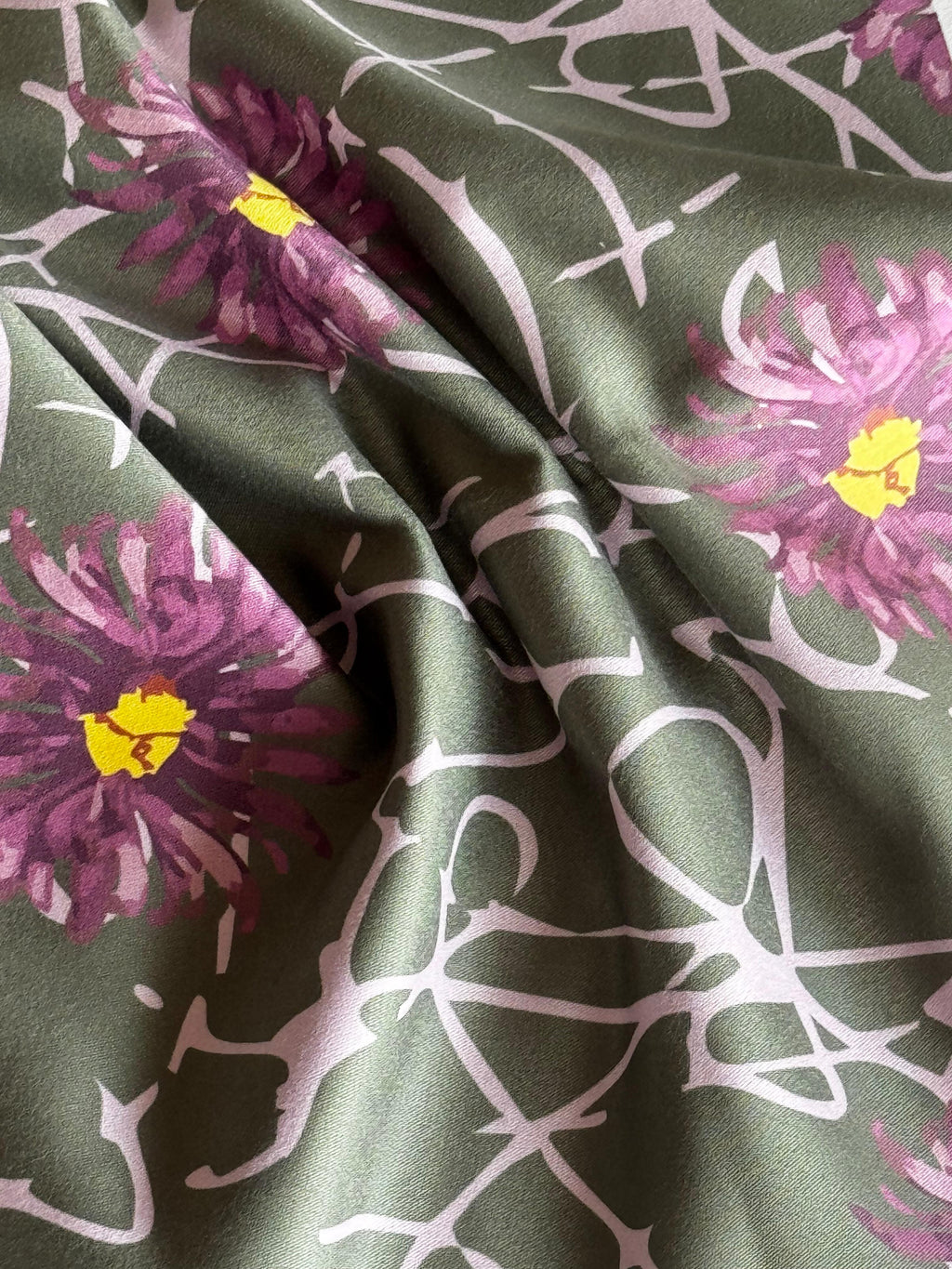 Wild Flower Dark Green