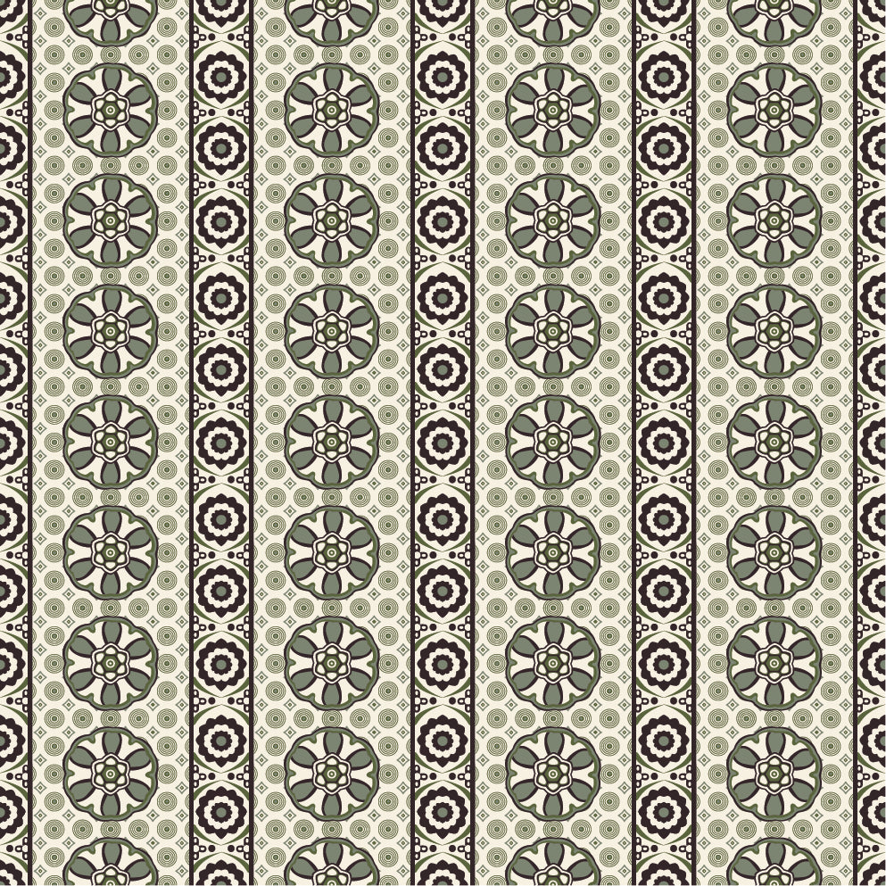 Curtains Flores Blue