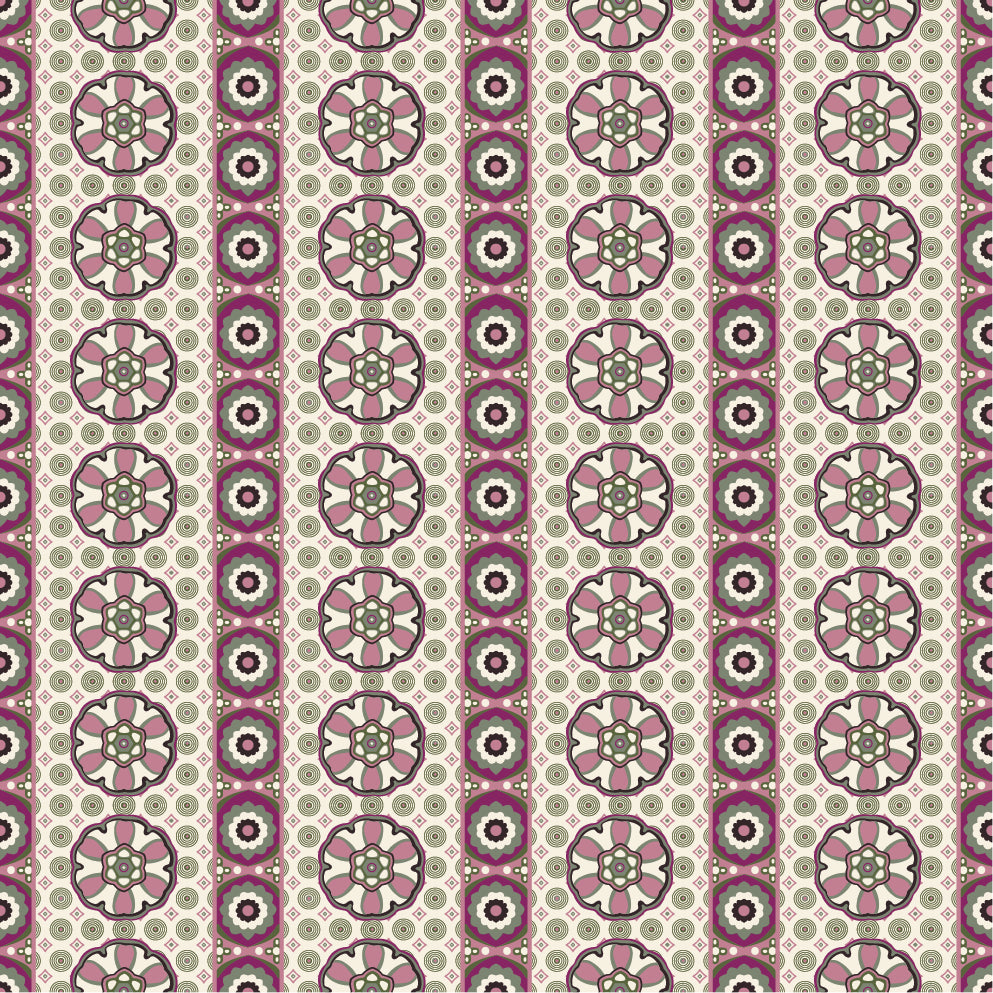 Curtains Flores Blue